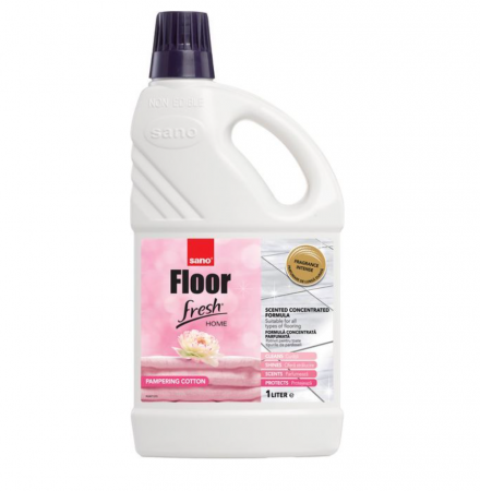 Detergenti Podele - Detergent concentrat, pentru orice tip de pardoseli, 1L, Floor Fresh Home Cotton Sano