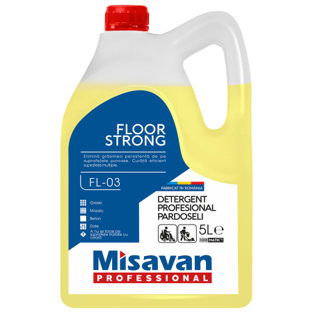 Detergent pardoseli pentru suprafete poroase Misavan Professional Floor Strong 5l [0]