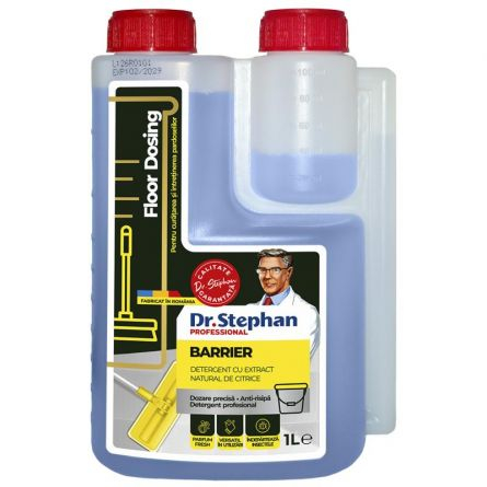 Detergenti - Detergent pardoseli profesional cu dozare precisa citrice, Dr. Stephan Barrier 1L, 90043536