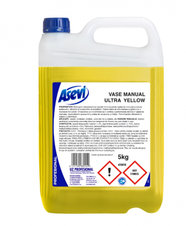Detergent vase - Detergent Vase Manual Ultra Yellow Asevi Profesional 5KG