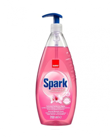 Detergent vase - Detergent vase cu balsam cu pompita Sano Spark Migdale, 700 ml