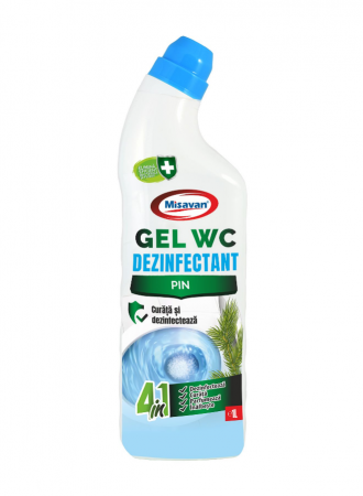 Solutii suprafete baie - Dezinfectant gel toaleta Misavan Pin 1l - 90016509
