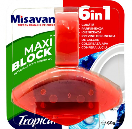 Display Odorizant toaleta Misavan Maxi Block Tropical 10 buc/display, 90040726 [1]