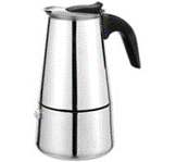 Expresoare - Espressor pentru aragaz din inox, 450ml, capacitate maxima: 9 cupe