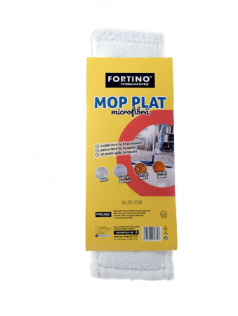 Maturi, mopuri si galeti - Mop plat Fortino, microfibra + maner telescopic 1-1.5m - 90020582