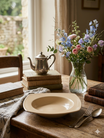 Farfurie adanca ,21 cm, bej [1]