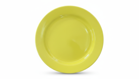 Farfurii - Farfurie intinsa din ceramica, Ø 24 cm, galbena, pentru servire masa