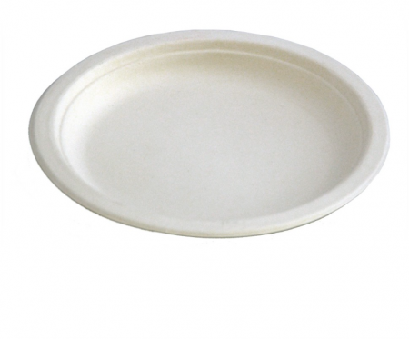 Vesela unica folosinta - Farfurii plate unica folosinta biodegradabile cf standard EN13432, 17.5 cm, 50 buc./set