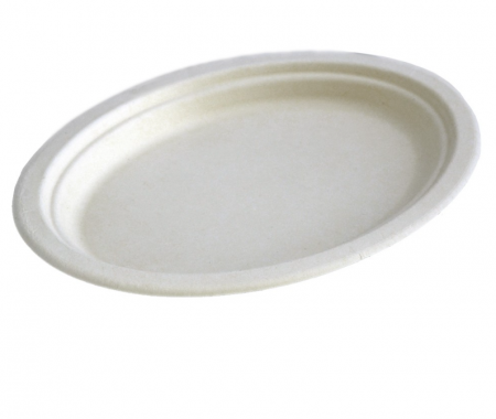 Vesela unica folosinta - Platouri ovale unica folosinta biodegradabile cf standard EN13432, 26x20 cm, 20 buc/set