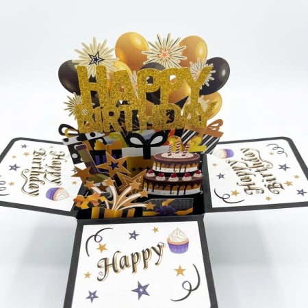 Lichidare Stoc - Felicitare 3D  pentru aniversari