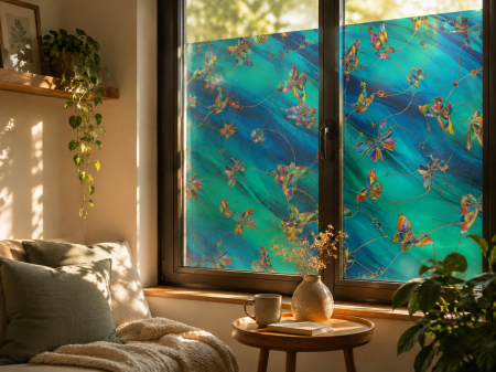 Folie decorativa pentru geam, autocolanta, 60 x 180 cm, folie pentru intimitate si protectie vizuala - Copie [1]