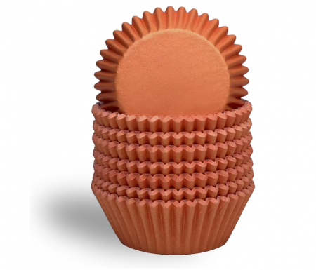 Tavi copt - Set 300 Forme pentru Brioșe și Cupcakes, Hârtie Alimentară, maro, Rezistente la Căldură