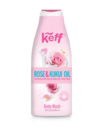 Geluri de dus - Gel de dus Keff Rose & Kukui oil, 500 ml
