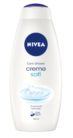 Geluri de dus - Gel de dus Nivea Bathcare Creme Soft, 750ml