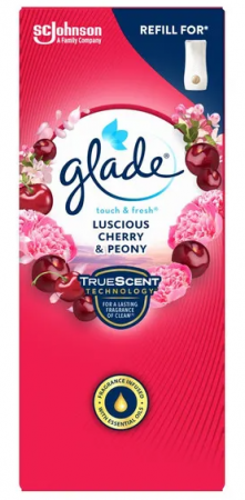 Odorizant camera - Glade rezervă pentru aparat electric touch&fresh cu aromă Cherry&Peony, 10 g