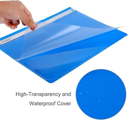 Set 24 dosare proiect A4 Hotyin, din plastic, coperta transparenta, buzunar triunghiular, 2 prinderi metalice, 3 culori [2]