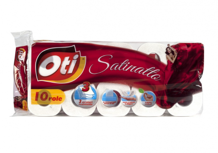 Hartie igienica OTI Satinatto, 3 straturi, 10 role [0]