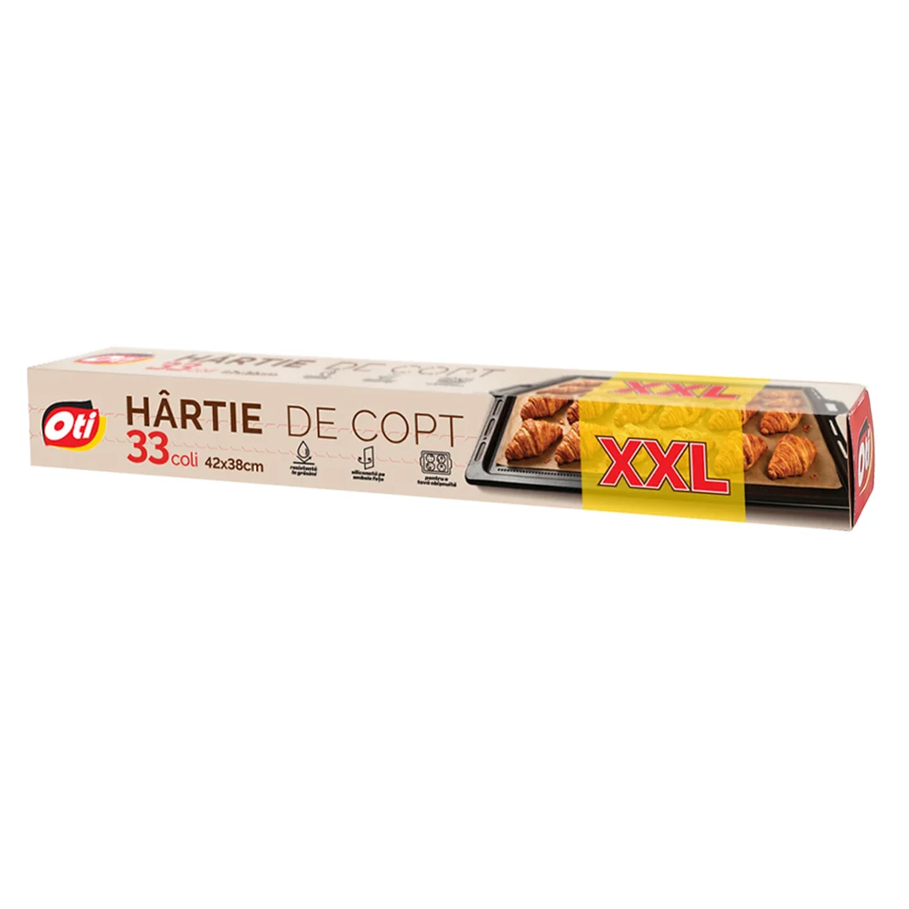 Pensule, spatule si teluri bucatarie - Hartie pentru copt XXL, 33 coli, 42x38 cm/coala