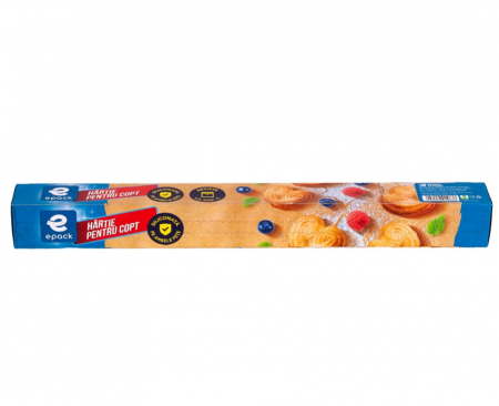 Folii si pungi alimentare - Hartie Copt cutie Epack, 38cmx6 m