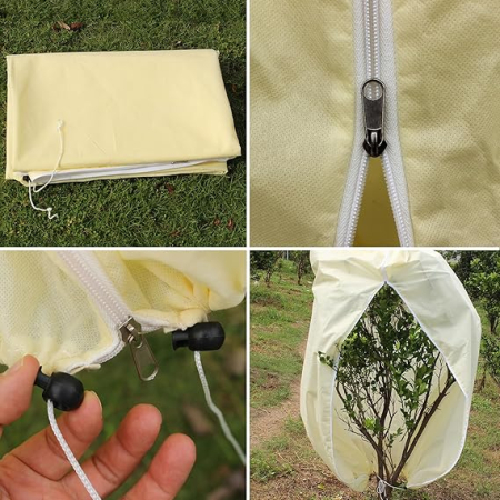 Husă iarnă Ujaxjaxi pentru plante în ghiveci, 180x210 cm, protecție împotriva înghețului, reutilizabilă, XL/XXL [4]
