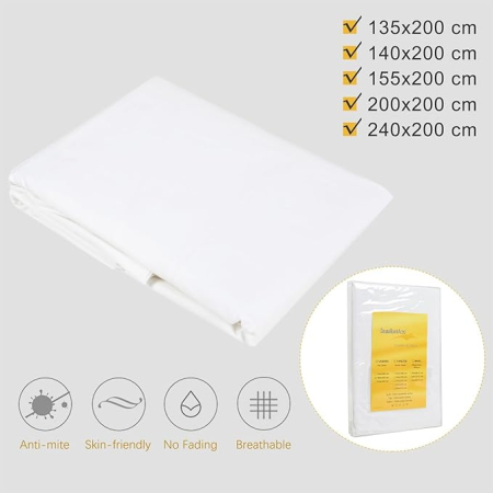 Husă pilotă 200×200 cm BrandX 100% bumbac fără fermoar anti‑alergic [4]
