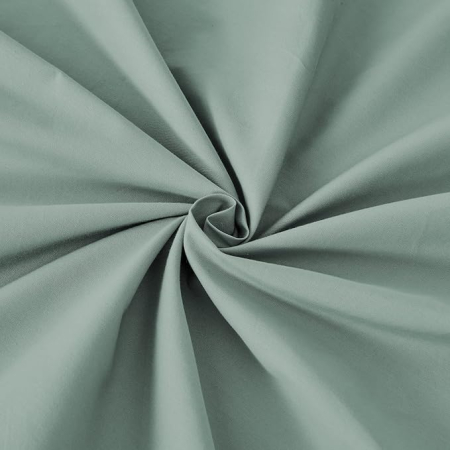 Set lenjerie de pat bumbac Renforce 200x200 cm, verde salvie, cu 2 fete de perna 80x80 cm, inchidere cu fermoar [5]