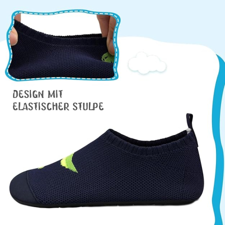 Incaltaminte copii “Barefoot” Dino – Interior, Confortabili, Antiderapanți [6]
