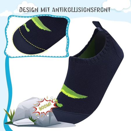 Incaltaminte copii “Barefoot” Dino – Interior, Confortabili, Antiderapanți [1]