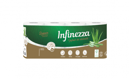 Hartie igienica - Infinezza Hartie Igienica Parfumata 3 str Aloe Vera 8/set - 90027604