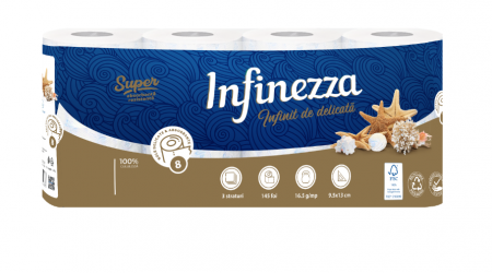 Hartie igienica - Infinezza Hartie Igienica Parfumata 3 str MARINO 8/set - 90027598