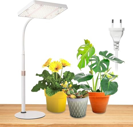 Bricolaj - Lampa plante JINHONGTO 25W cu prindere tip cleste, spectru complet, IR & UV, brat flexibil 360°, Daisy Chain