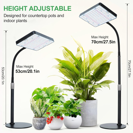 Lampă LED FRGROW cu gât flexibil – lumină full spectrum pentru răsaduri, legume, plante de interior [5]