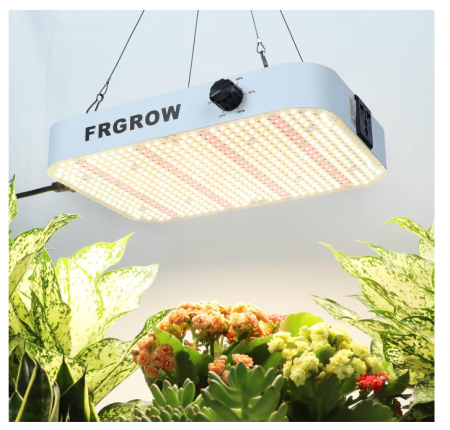 Lichidare Stoc - Lampa LED horticola 65W, dimabila, full spectrum, 576 LED-uri cu UV & IR, pentru cort 60x60 cm, indoor grow, cu functia Daisy Chain