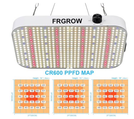 Lampa LED horticola 65W, dimabila, full spectrum, 576 LED-uri cu UV & IR, pentru cort 60x60 cm, indoor grow, cu functia Daisy Chain [4]
