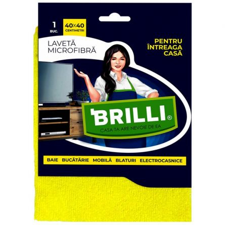 Laveta microfibra intreaga casa Brilli, 40X40cm, 90038921 [1]