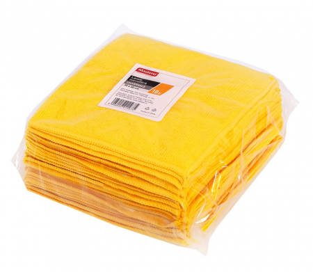 Lavete microfibra, Galbene, 10buc/set 35x40cm [1]