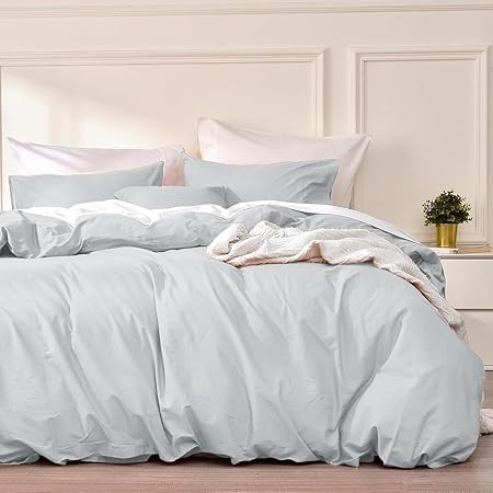 Husa pilota, Renforce 200x220 cm, gri, cu 2 fete de perna 80x80 cm, inchidere cu fermoar [1]