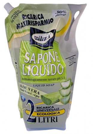 Sapunuri - MIL MIL Sapun lichid rezerva ALOE VERA 2L