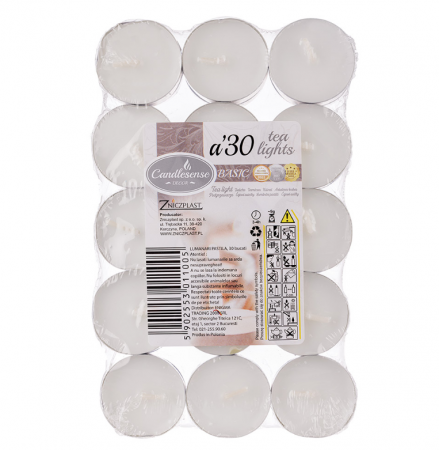 Candele si Lumanari - Lumanari pastila, 30 buc./set Ropack