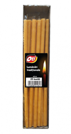 Candele si Lumanari - Lumanari traditionale, 25 buc./pachet