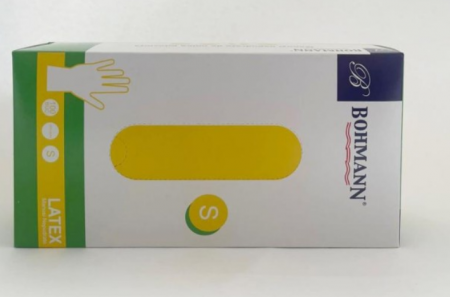 Manusi din latex 100% Premium, albe nepudrate, nesterile, de unica folosinta 100buc/cutie, S [1]
