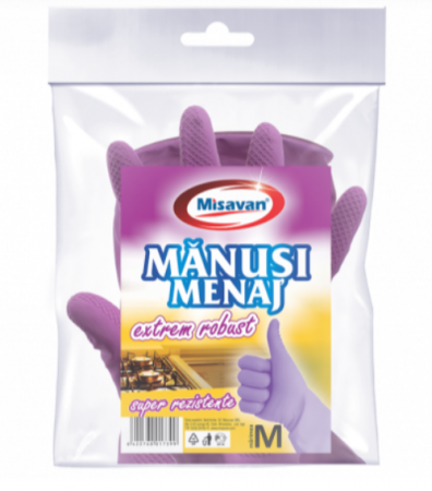 Curatenie - Manusi menaj extrem robust Misavan, marime M, 1 pereche/ set, 7202