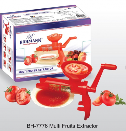 Masina de rosii, Bohmann BH-7776, cu sita metal, rosie [2]