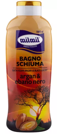 Spumant si Sare de baie - MIL MIL Spumant baie ARGAN & EBANO 1L