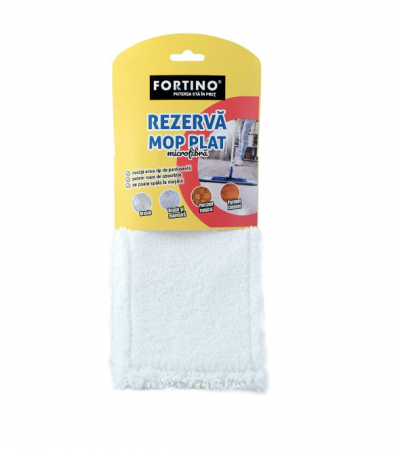 Maturi, mopuri si galeti - Rezerva mop plat Fortino, microfibra - 90020599
