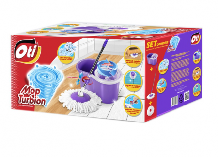 Mop Turbion - Galeata cu centrifuga si mop, 1 rezerva [1]