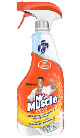 Solutii suprafete bucatarie - Solutie de curatare Mr Muscle Bucatarie, Lamaie, 500 ml
