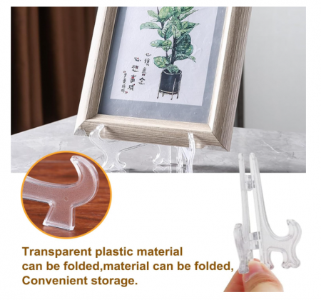 Set 30 suporturi din plastic (easel) 3″ & 4″ – suport foto, farfurii, cărți, DVD-uri [4]