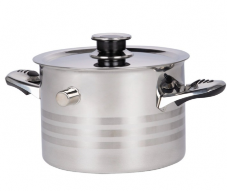 Oala pentru lapte, 5 litri, otel inoxidabil, capac inox, Rosberg, inclusiv inductie [0]