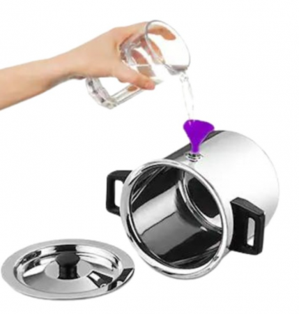 Oala pentru lapte, 5 litri, otel inoxidabil, capac inox, Rosberg, inclusiv inductie [4]